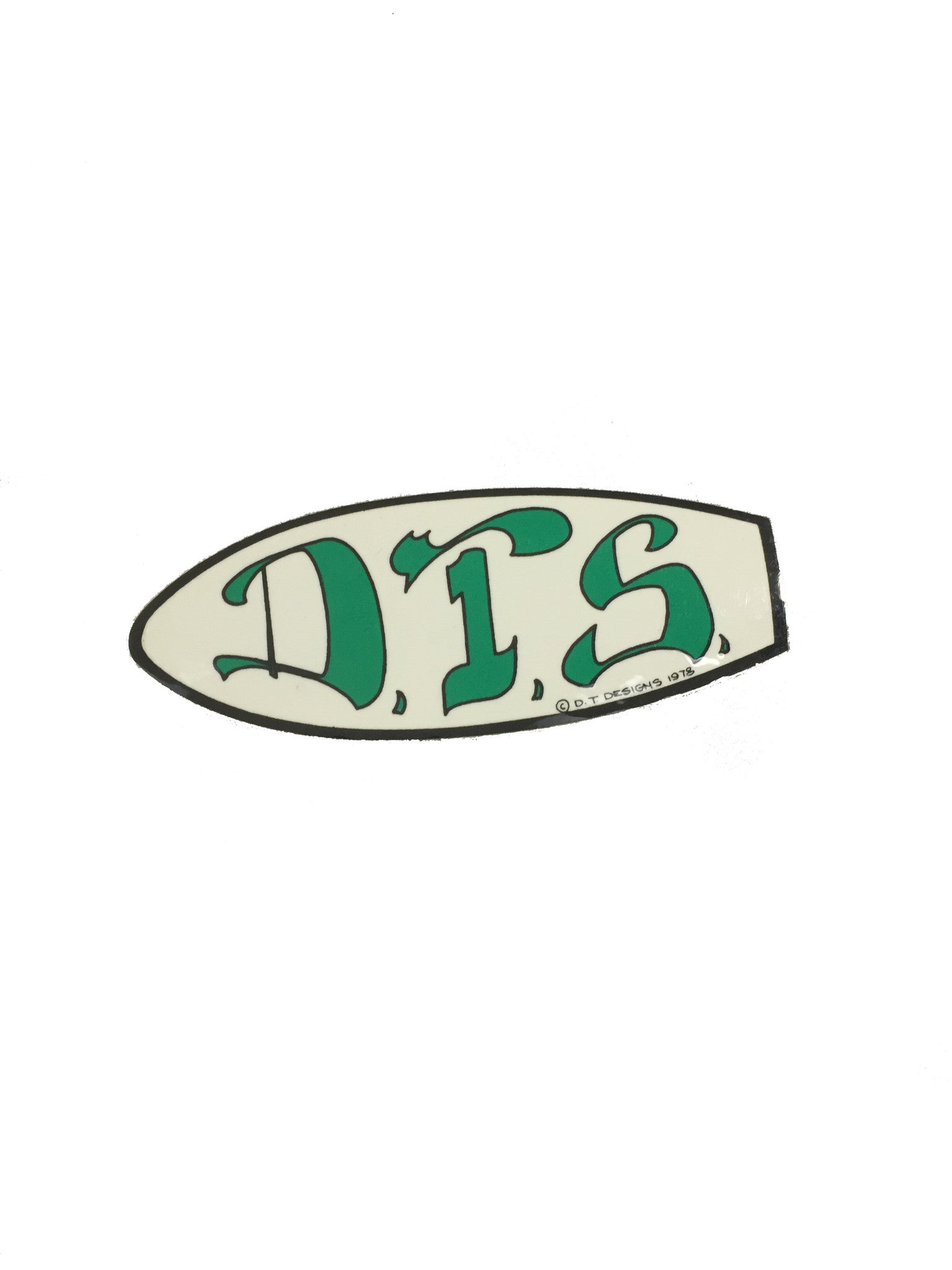 Dog Town - DTS Sticker Green 1978